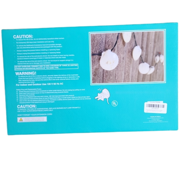 SEASHELL PLUG IN string lights TWO BOXES perfect for weddings beach party,home - Picture 6 of 9